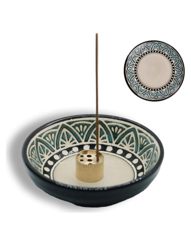 Soporte de Incienso de Cerámica PDDYIER Redondo 9.5cm