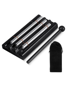 Trío de Campanas de Meditación Boao con Mazo y Bolsa 17.5 cm