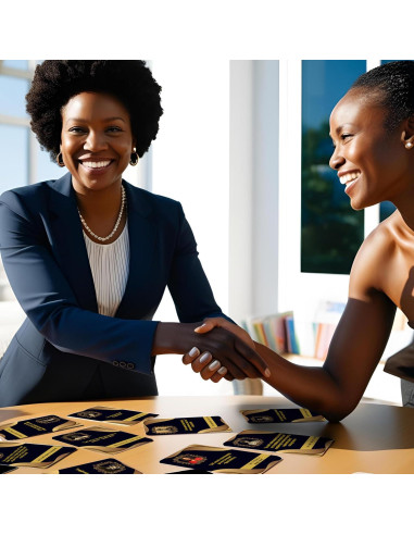 Tarjetas de Afirmación Momentum para Mujeres Negras - 50 Mensajes Positivos