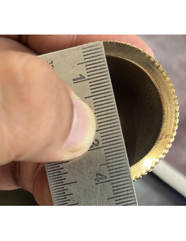 Campana de Mano de Bronce Indian Consigners 7.62 cm Oro Triple Luna