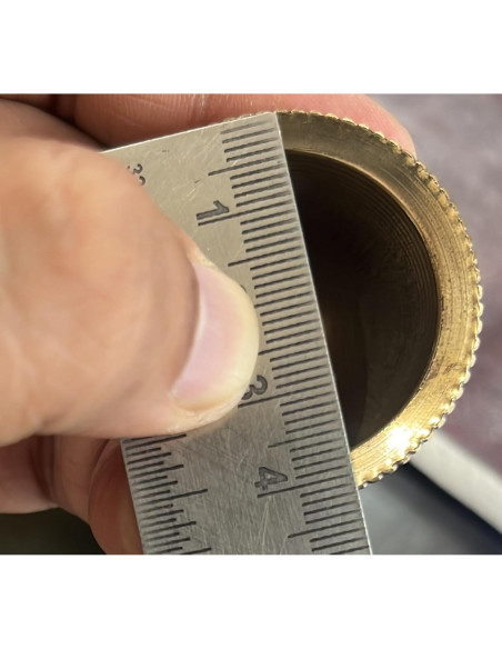 Campana de Mano de Bronce Indian Consigners 7.62 cm Oro Triple Luna