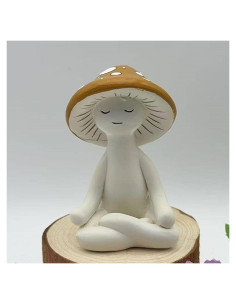 Estatua de Hongo de Meditación Eojmvxar en Resina 8cm