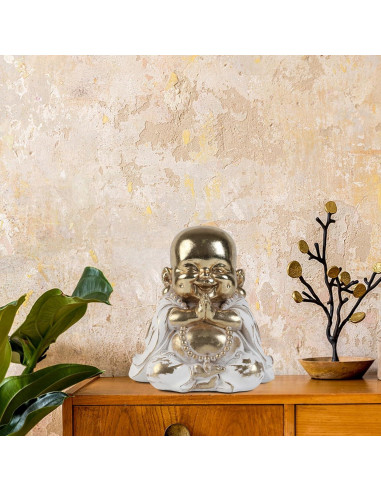 Estatua de Buda Maitreya Dorado 20.8 cm - Suoedd