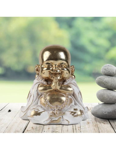 Estatua de Buda Maitreya Dorado 20.8 cm - Suoedd