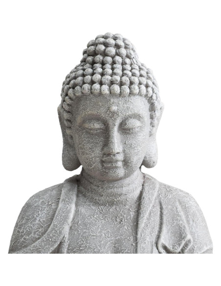 Estatua de Buda Sunjoy 50.8 cm de Arcilla Antiguo para Jardín