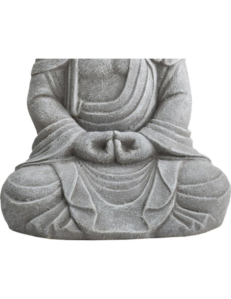 Estatua de Buda Sunjoy 50.8 cm de Arcilla Antiguo para Jardín