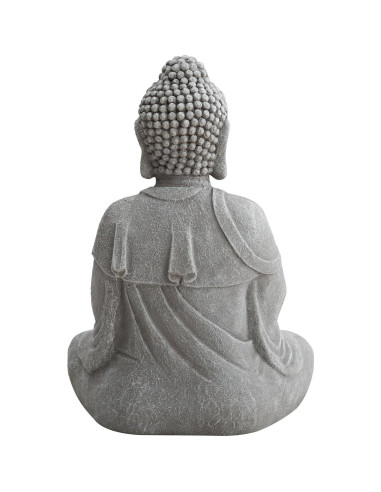 Estatua de Buda Sunjoy 50.8 cm de Arcilla Antiguo para Jardín
