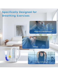 Espirometro de Incentivo Aimery - Entrenador de Respiración 2