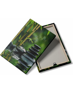 Arte de Pared Zen Loto Blanco Enmarcado 30.48x40.64cm 2