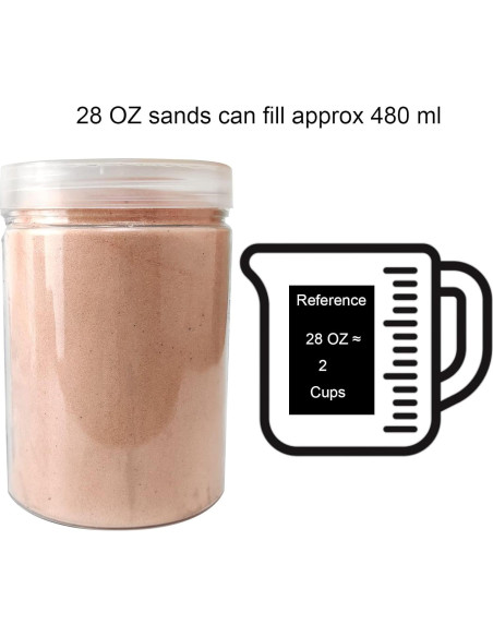 Arena Decorativa Salmón FillerFeliz 793g para Bodas y Manualidades