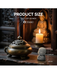 Estatuas de Buda Risueño 4 Piezas Feng Shui ARBTOTCE 2