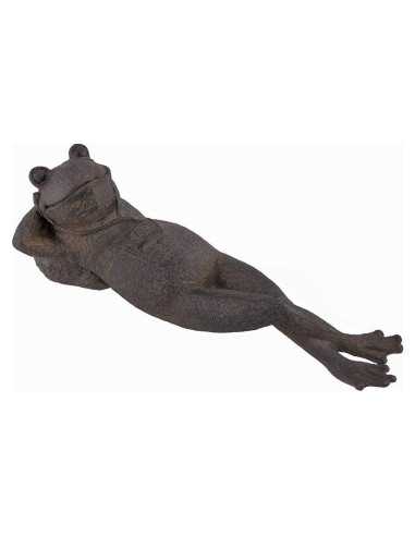Estatua de Rana Meditativa Bellaa 30.48 cm para Jardín