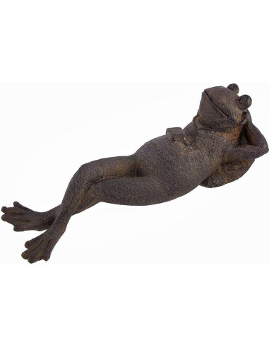 Estatua de Rana Meditativa Bellaa 30.48 cm para Jardín