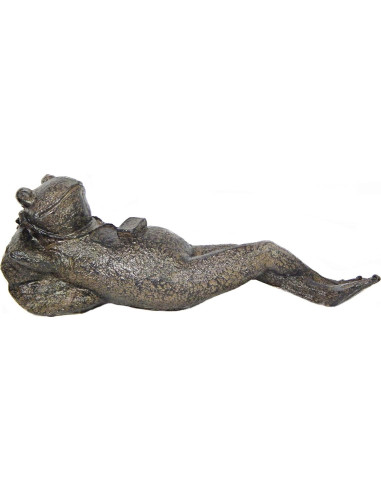 Estatua de Rana Meditativa Bellaa 30.48 cm para Jardín