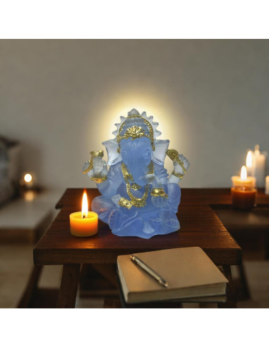 Estatua de Ganesha Azul 7.99 cm - Decoración Hindú