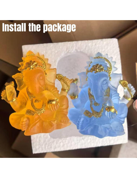 Estatua de Ganesha Azul 7.99 cm - Decoración Hindú