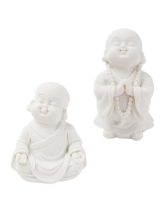 Estatuas de Buda Minimalistas de Arenisca 2 Pcs Decoración Zen