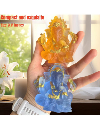Estatua de Ganesha Azul 7.99 cm - Decoración Hindú