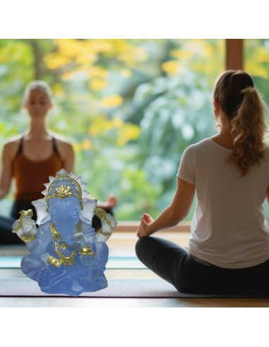 Estatua de Ganesha Azul 7.99 cm - Decoración Hindú