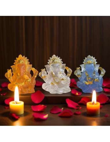 Estatua de Ganesha Azul 7.99 cm - Decoración Hindú
