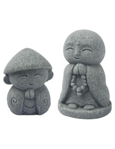 Estatuas de Buda Miniatura Zen 2 Piezas SHIDXIB 4.5cm