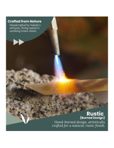 Campana de Viento de Bambú Rústico Nalulu 88.9 cm Hecha a Mano 2