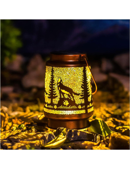 Paquete de 2 Linternas Solares EZTZEN para Jardín - Impermeables