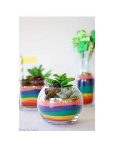 Arena de color CalCastle 1 kg para manualidades y decoración