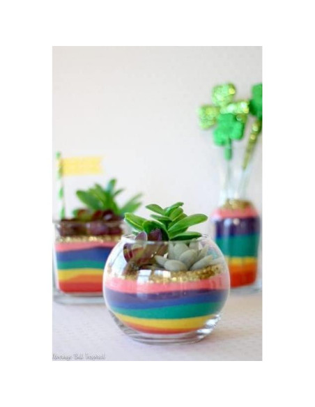 Arena de color CalCastle 1 kg para manualidades y decoración