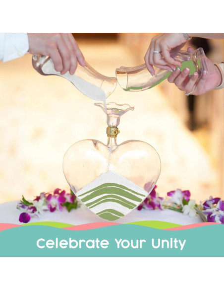 Arena de Color Verde Salvia y Blanco Sandsational Sparkle 0.45 kg