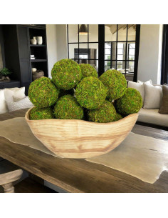 19 Bolas de Musgo Artificial Cigoby para Decoración Verde 2