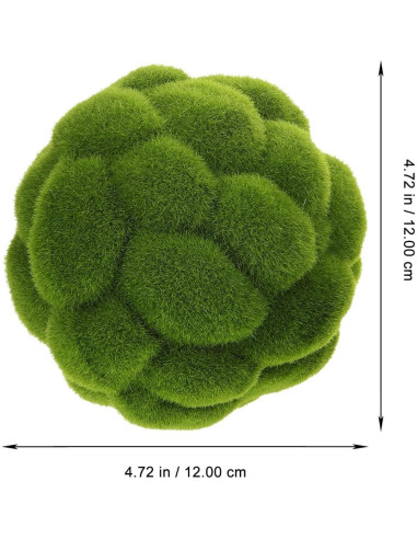 Bolas de Musgo Artificial Aboofan 10cm y 12cm para Decoración