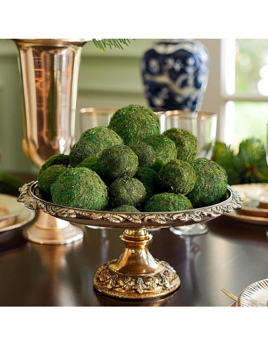 6 Bolas de Musgo Falsas Tezuyok para Decoración de Cuencos