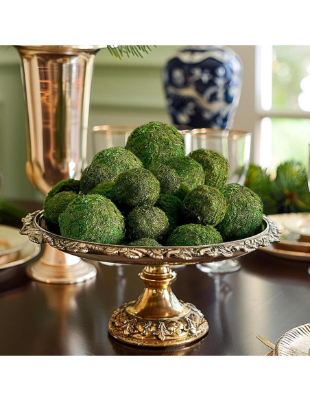 6 Bolas de Musgo Falsas Tezuyok para Decoración de Cuencos