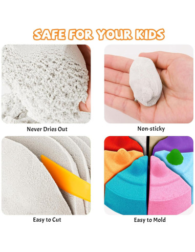 Arena de Juego NiToy 1.0Kg - Nunca Se Seca, Ideal para Niños