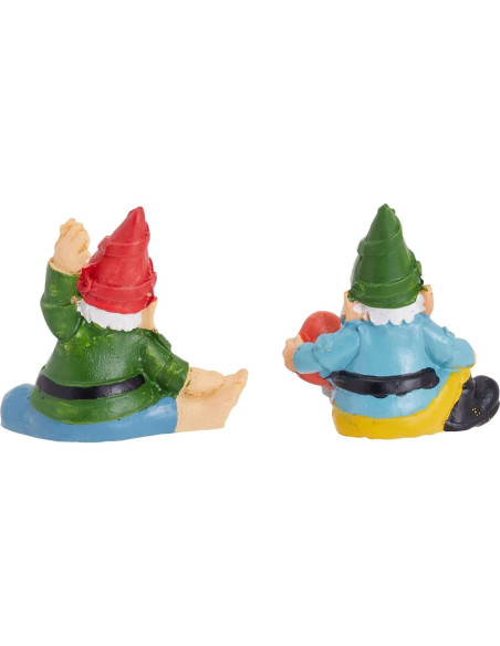 Conjunto de 4 Gnomos de Jardín Juvale - Decoración Divertida 5.08 cm