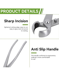 Cortador de Bonsái HERCHR 180mm Acero Inoxidable Ergonomico 2
