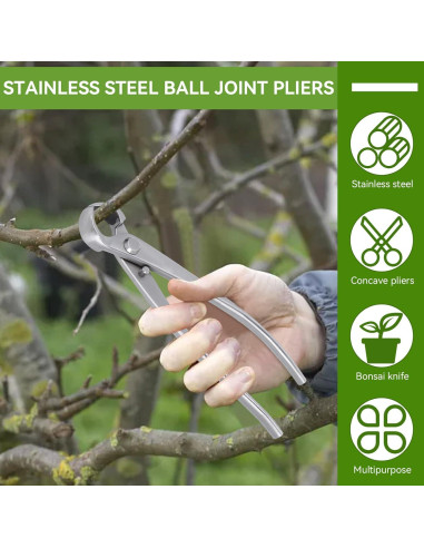 Cortador de Bonsái HERCHR 180mm Acero Inoxidable Ergonomico