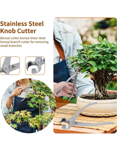 Cortador de Bonsái HERCHR 180mm Acero Inoxidable Ergonomico