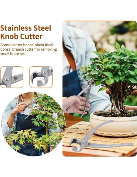 Cortador de Bonsái HERCHR 180mm Acero Inoxidable Ergonomico