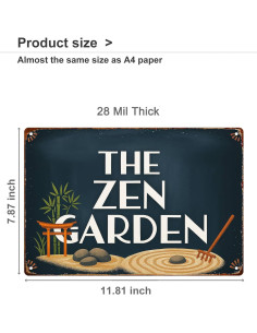 Cartel de Metal Retro 20x30 cm - Decoración Vintage Inspiradora 2