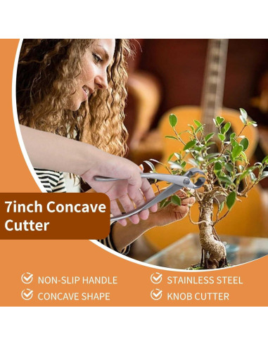 Cortador de Bonsái HERCHR 180mm Acero Inoxidable Ergonomico
