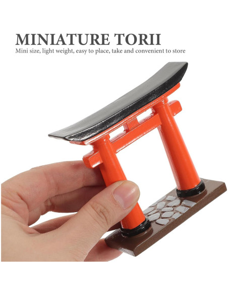 Miniatura Puerta Torii Japonesa IMIKEYA para Acuario 7.92 cm