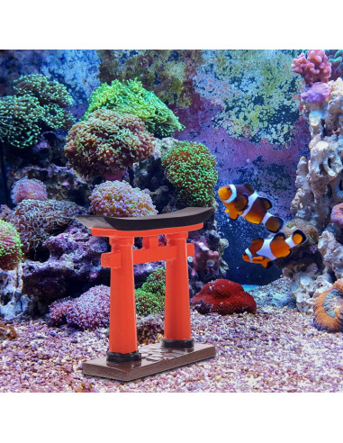 Miniatura Puerta Torii Japonesa IMIKEYA para Acuario 7.92 cm