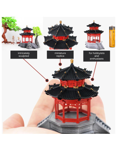 Miniatura Pabellón Chino KARESANSUI - Decoración Zen para Acuarios