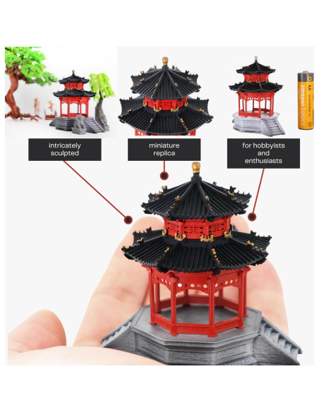 Miniatura Pabellón Chino KARESANSUI - Decoración Zen para Acuarios