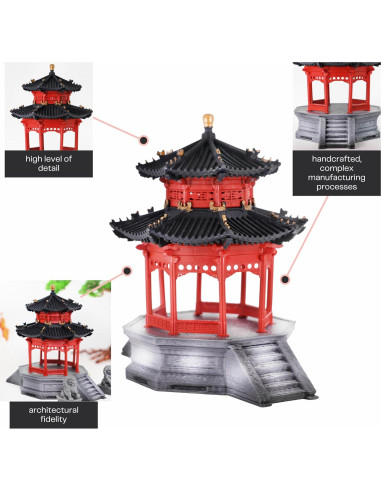 Miniatura Pabellón Chino KARESANSUI - Decoración Zen para Acuarios