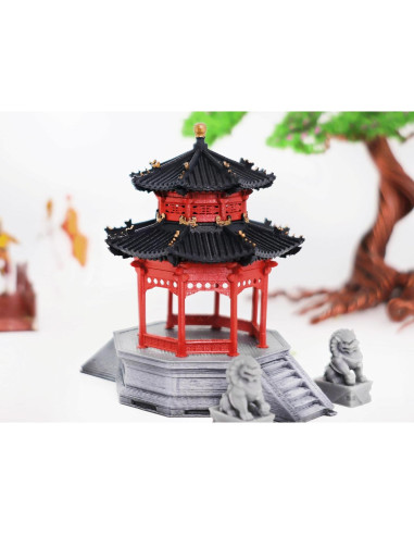 Miniatura Pabellón Chino KARESANSUI - Decoración Zen para Acuarios