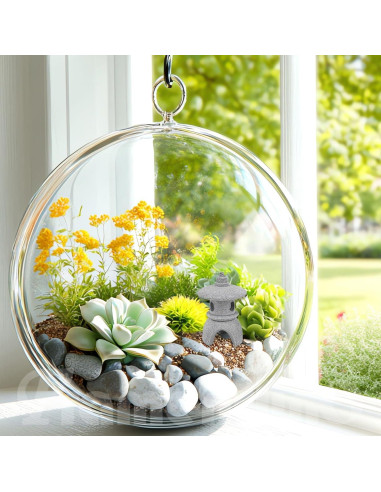 Estatuas de Linterna Miniatura Pagoda Framendino 4 Piezas