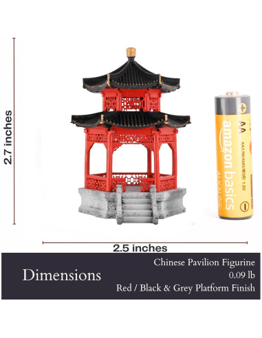 Pabellón Chino Tradicional KARESANSUI - Decoración Zen 6.35cm